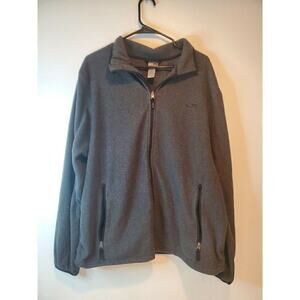 Champion Men's Pullover Sweater Fleece Full Zip Polyester Dark Gray Soft Size XL